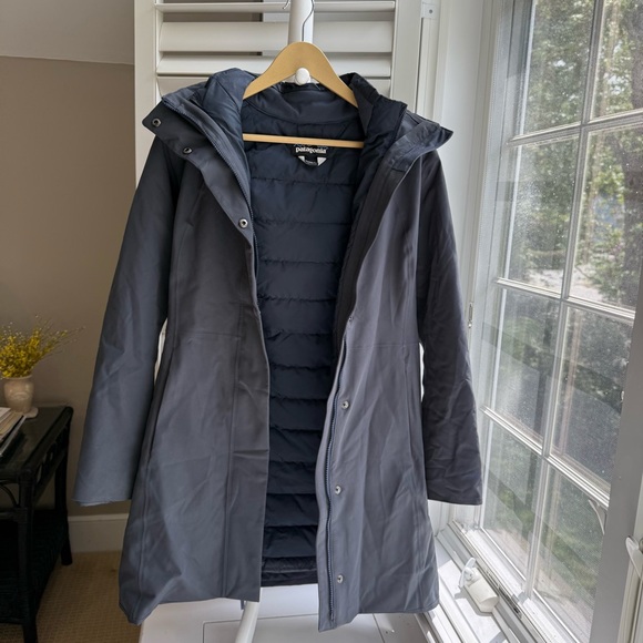 Patagonia Women’s Tres 3 in 1 Parka Winter Jacket Smolder Blue - Picture 1 of 11